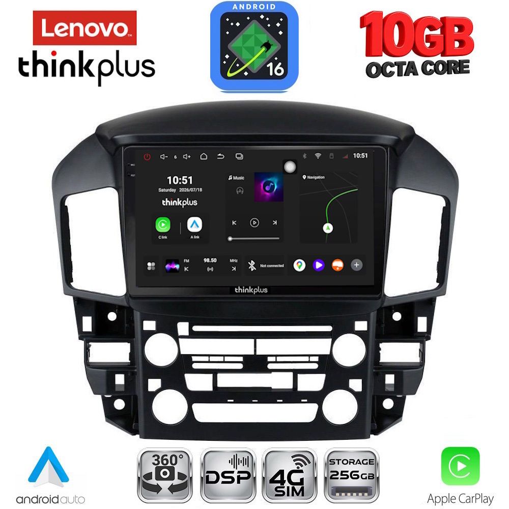 LENOVO LTM 11344_CPA (9inc) MULTIMEDIA TABLET for LEXUS RX 300 mod. 1998-2003