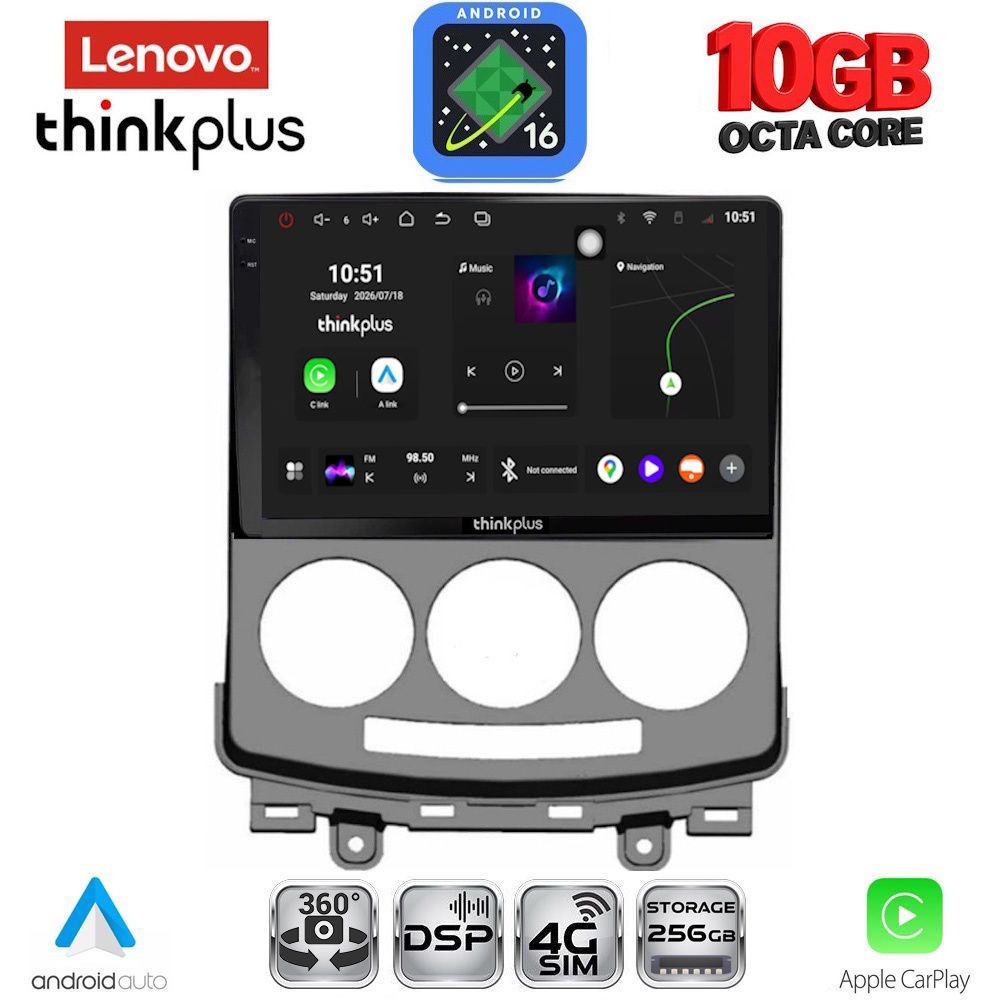 LENOVO LTM 11370_CPA (9inc) MULTIMEDIA TABLET for MAZDA 5 mod. 2004-2010