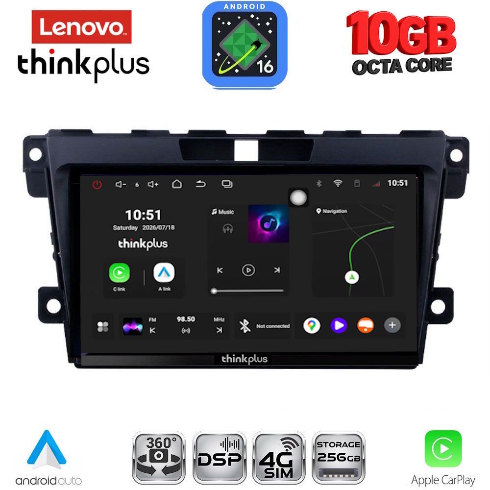 LENOVO LTM 11389_CPA (9inc) MULTIMEDIA TABLET for MAZDA CX7 mod. 2006-2012