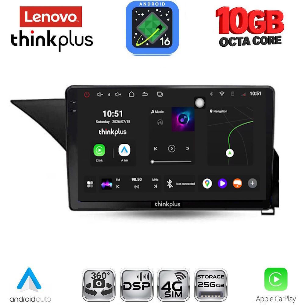 LENOVO LTM 11409_CPA (10inc) MULTIMEDIA TABLET for MERCEDES E (W212) mod. 2009-2016