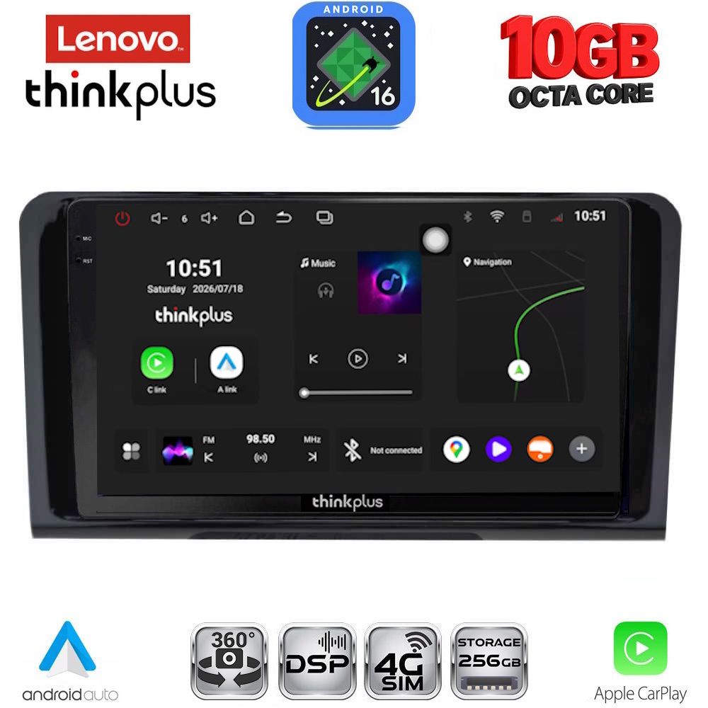 LENOVO LTM 11414_CPA (9inc) MULTIMEDIA TABLET for MERCEDES ML (W164) – GL (X164) mod. 2005-2011