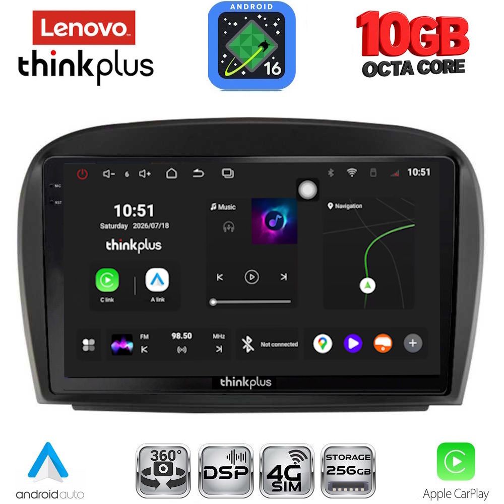 LENOVO LTM 11427_CPA (9inc) MULTIMEDIA TABLET for MERCEDES SL (R230) FACELIFT mod. 2006-2012