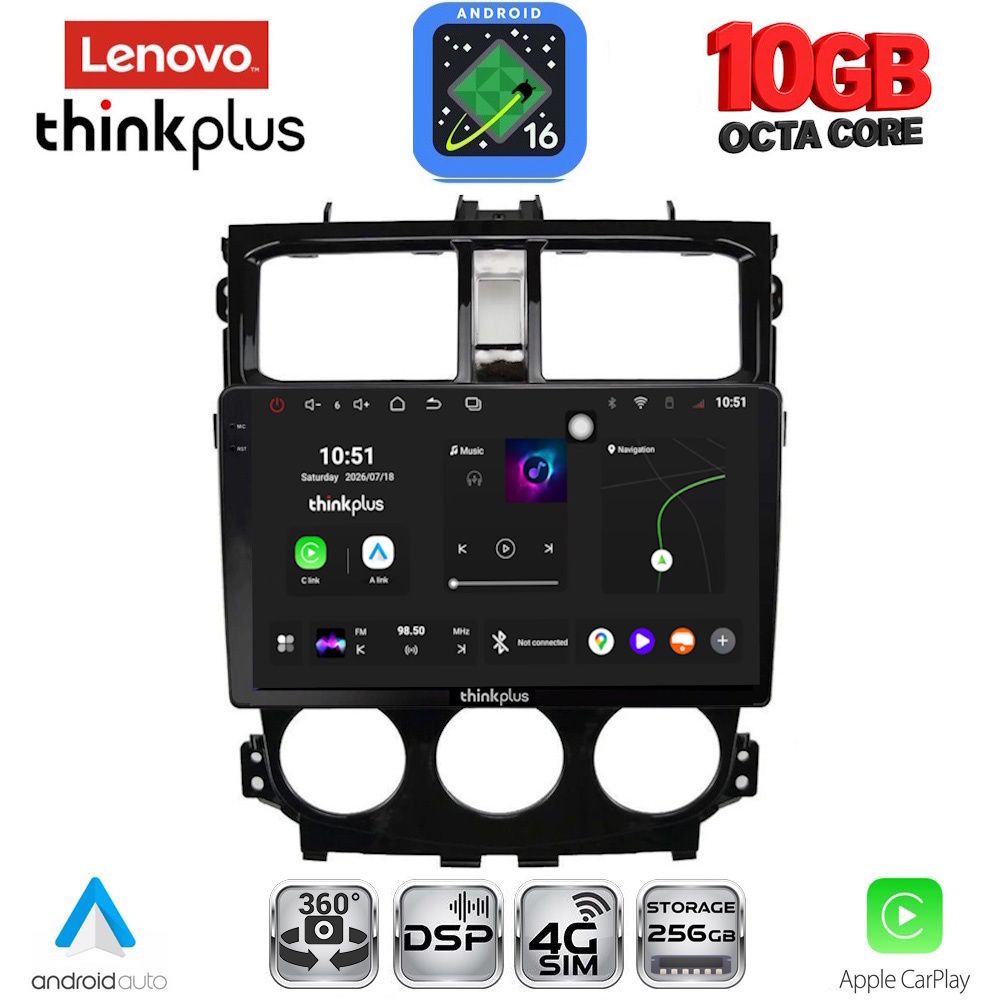 LENOVO LTM 11435_CPA (9inc) MULTIMEDIA TABLET for MITSUBISHI COLT mod. 2013-2023