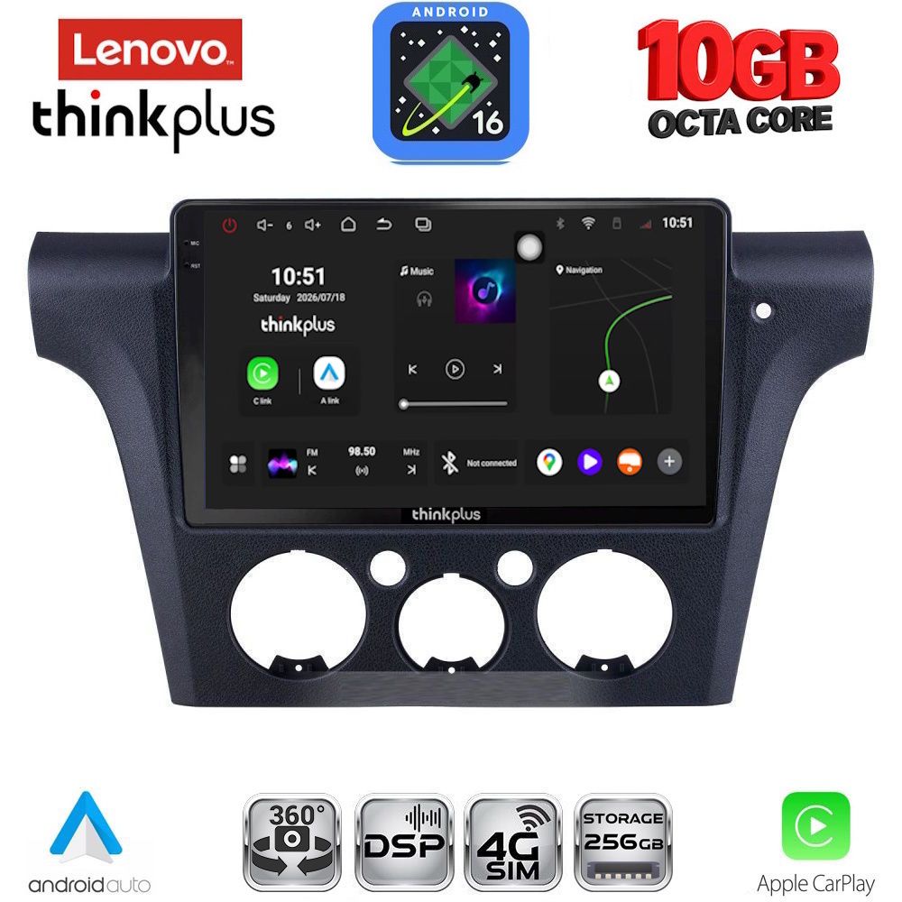 LENOVO LTM 11441CL_CPA (10inc) MULTIMEDIA TABLET for MITSUBISHI OUTLANDER mod. 2001-2005 with CLIMA