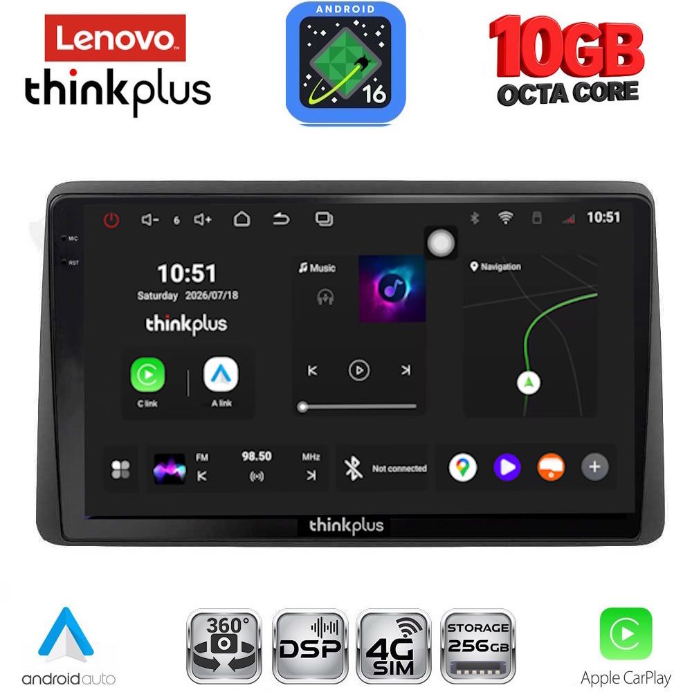 LENOVO LTM 11453_CPA (10inc) MULTIMEDIA TABLET for NISSAN JUKE mod. 2021-2026