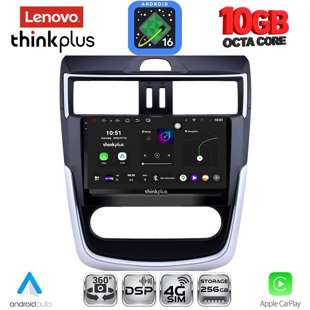 LENOVO LTM 11465B CL_CPA (9inc) MULTIMEDIA TABLET for NISSAN TIIDA mod. 2013-2023 with CLIMA