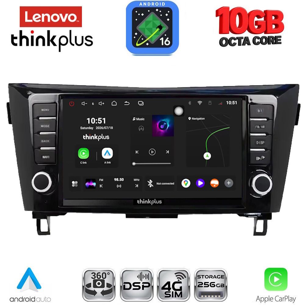 LENOVO LTM 11467_CPA (9inc) MULTIMEDIA TABLET for NISSAN QASHQAI - XTRAIL mod. 2014-2021