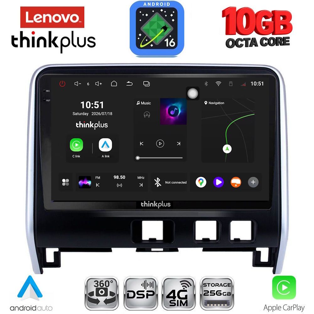 LENOVO LTM 11471_3B_CPA (10inc) MULTIMEDIA TABLET for NISSAN SERENA mod. 2016-2022