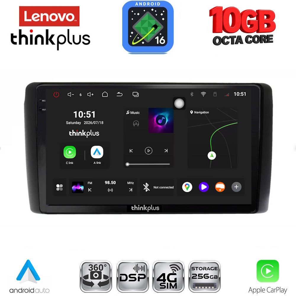 LENOVO LTM 11472_CPA (9inc) MULTIMEDIA TABLET for NISSAN LEAF mod. 2009-2017