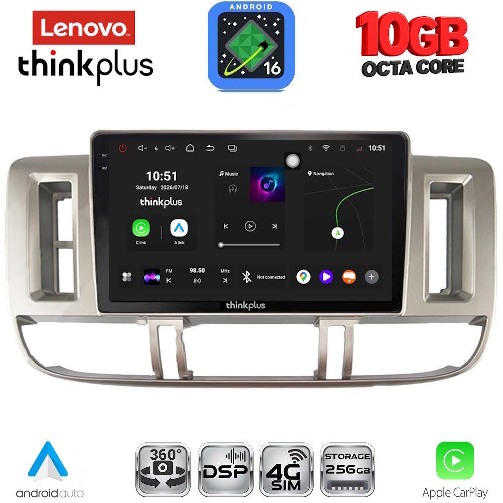 LENOVO LTM 11474_CPA (9inc) MULTIMEDIA TABLET for NISSAN XTRAIL mod. 2000-2004