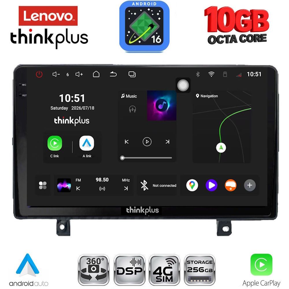 LENOVO LTM 11485_CPA (9inc) MULTIMEDIA TABLET for OPEL ASTRA H mod.2004-2010
