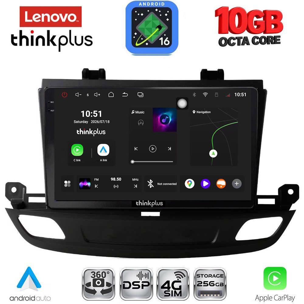 LENOVO LTM 11493_CPA (9inc) MULTIMEDIA TABLET for OPEL INSIGNIA mod. 2018-2024