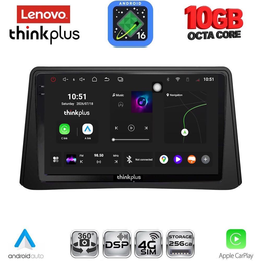 LENOVO LTM 11496_CPA (9inc) MULTIMEDIA TABLET for OPEL MOKKA mod. 2012-2015