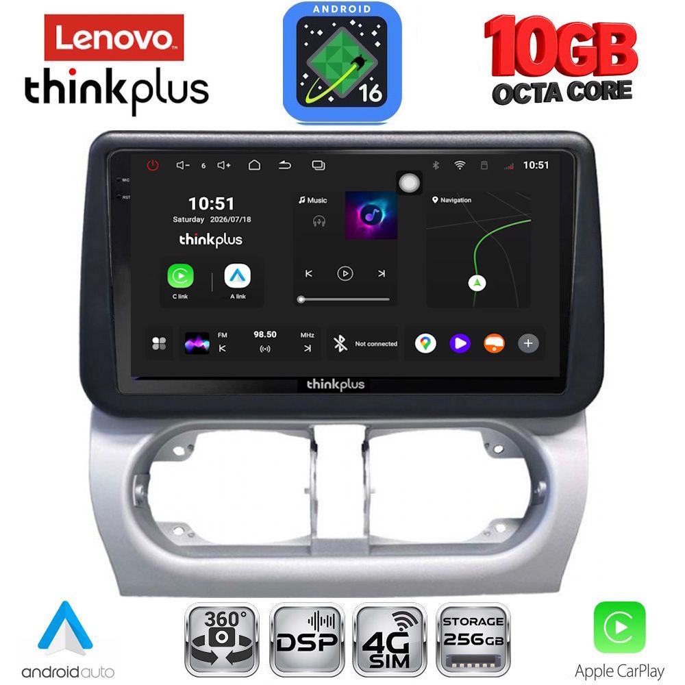 LENOVO LTM 11500_CPA (9inc) MULTIMEDIA TABLET for OPEL CORSA C mod 2000-2006 - TIGRA mod. 2004-2009