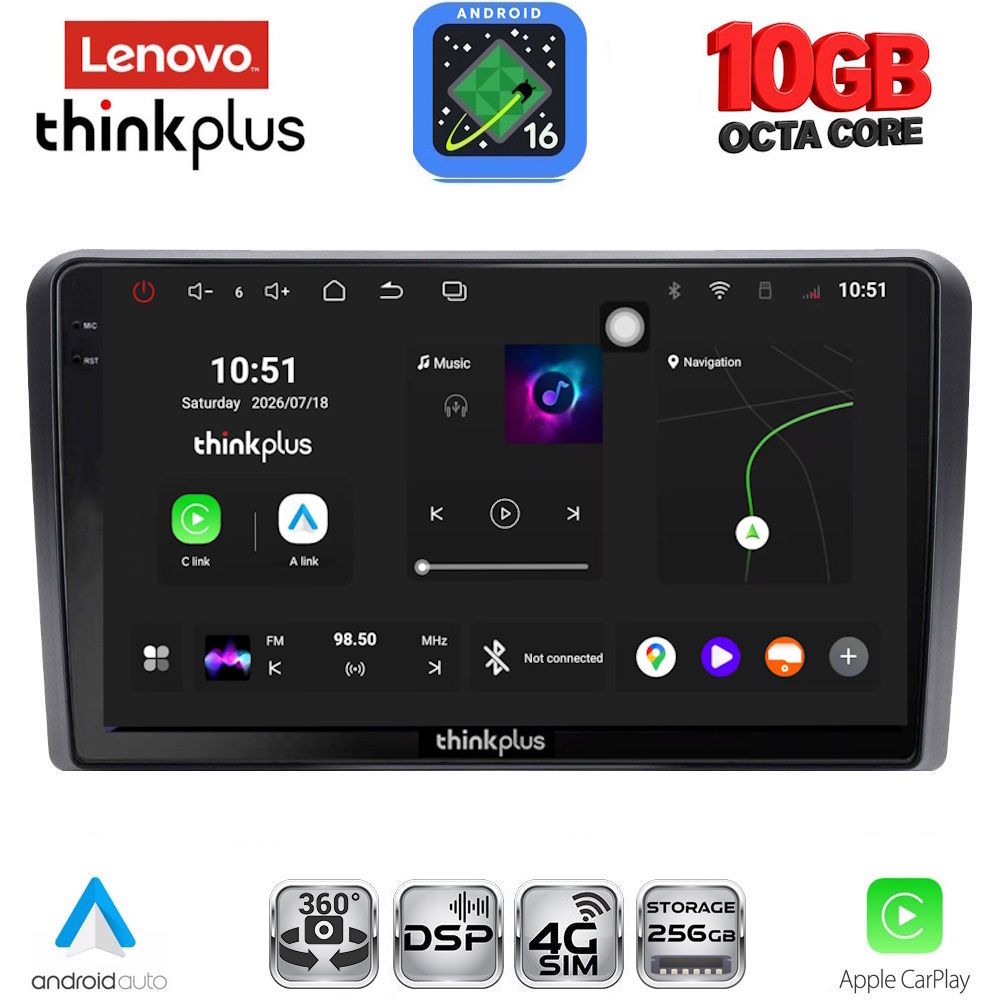 LENOVO LTM 11510_CPA (9inc) MULTIMEDIA TABLET for CITROEN - PEUGEOT - TOYOTA
