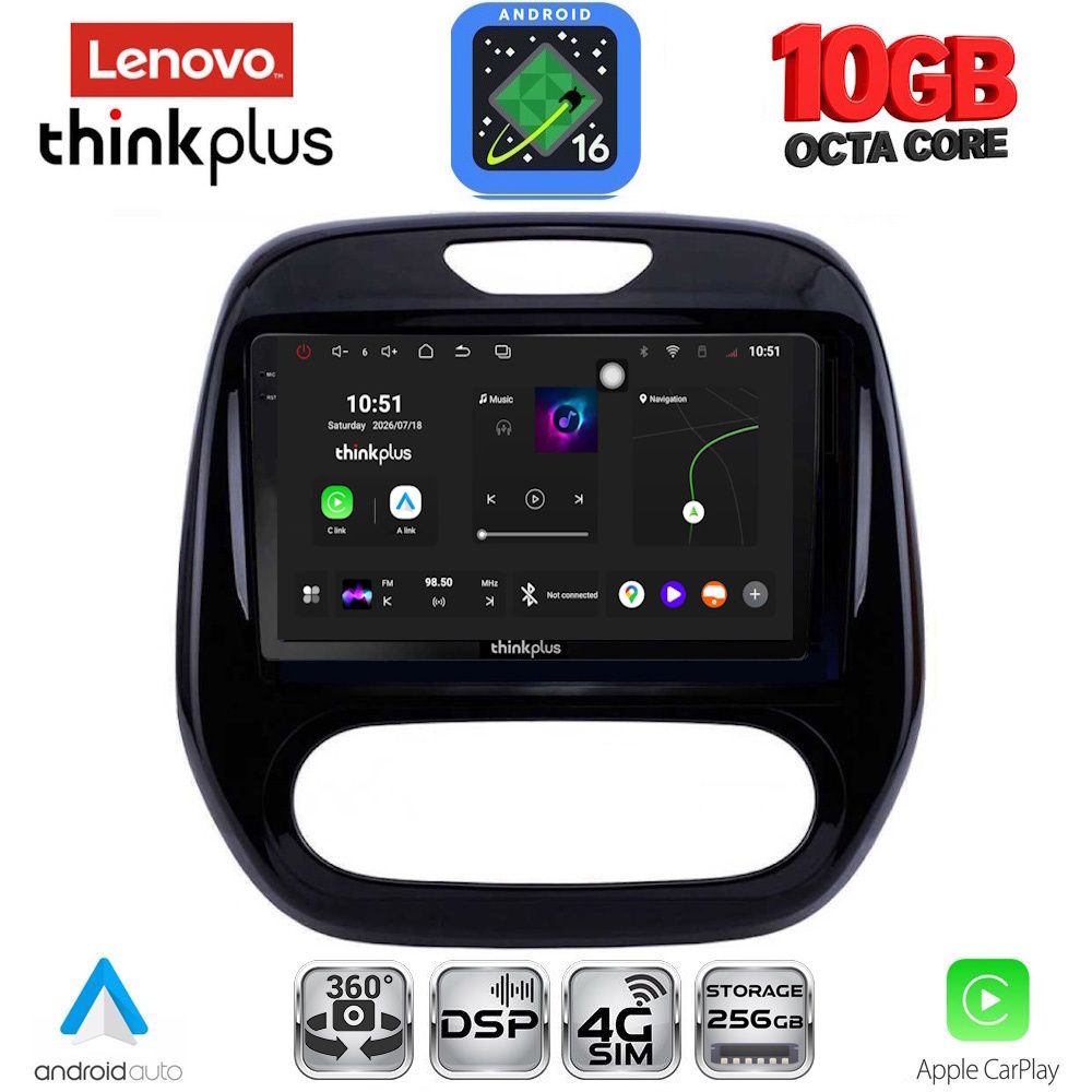 LENOVO LTM 11542_CPA (9inc) MULTIMEDIA TABLET for RENAULT CAPTUR mod. 2013-2019