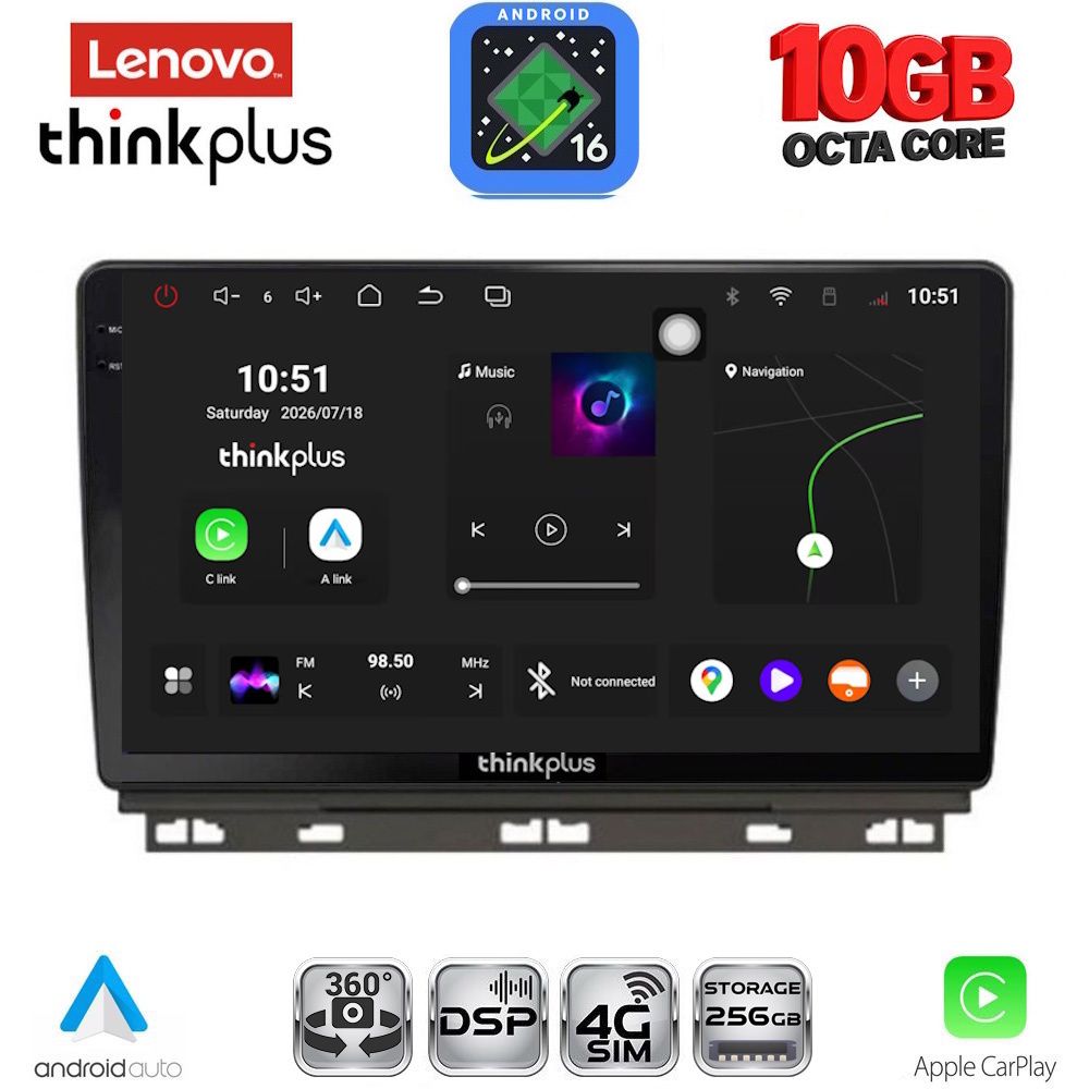 LENOVO LTM 11546_CPA (9inc) MULTIMEDIA TABLET for RENAULT CLIO - CAPTUR mod. 2019-2026