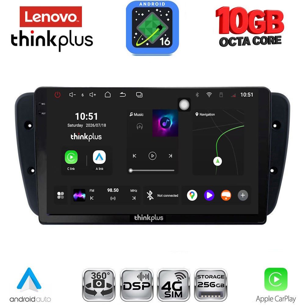LENOVO LTM 11571_CPA (9inc) MULTIMEDIA TABLET for SEAT IBIZA mod. 2008-2015