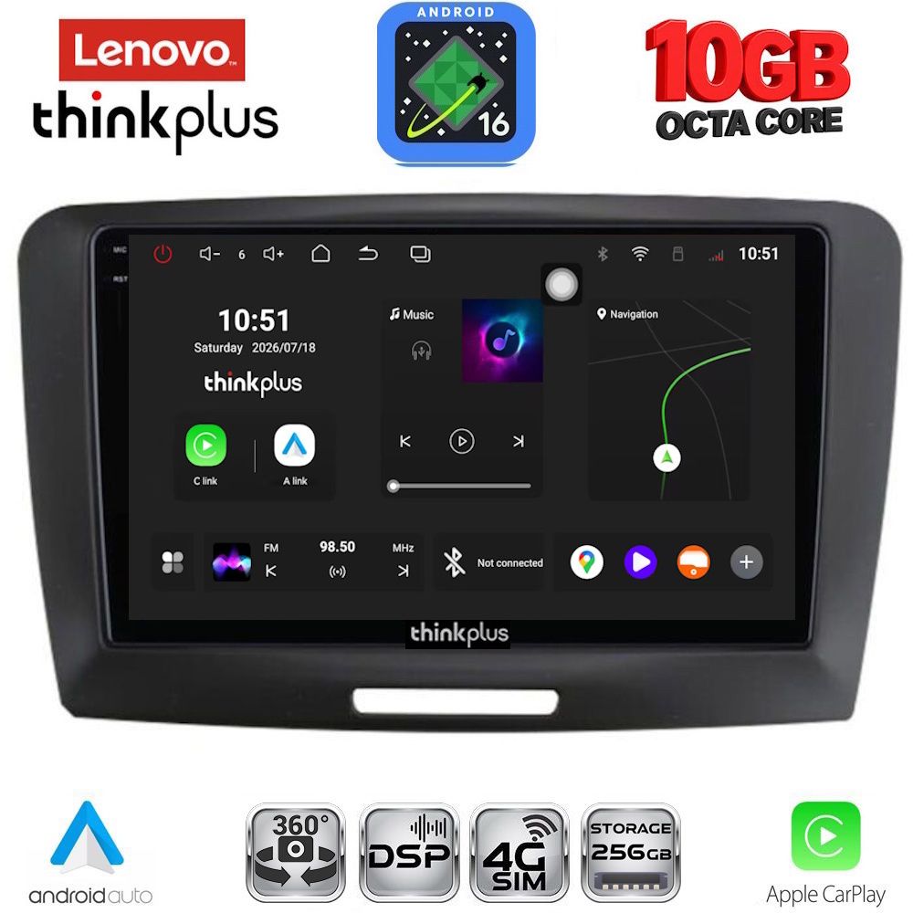 LENOVO LTM 11604A_CPA (9inc) MULTIMEDIA TABLET for SKODA SUPERB mod. 2008-2015