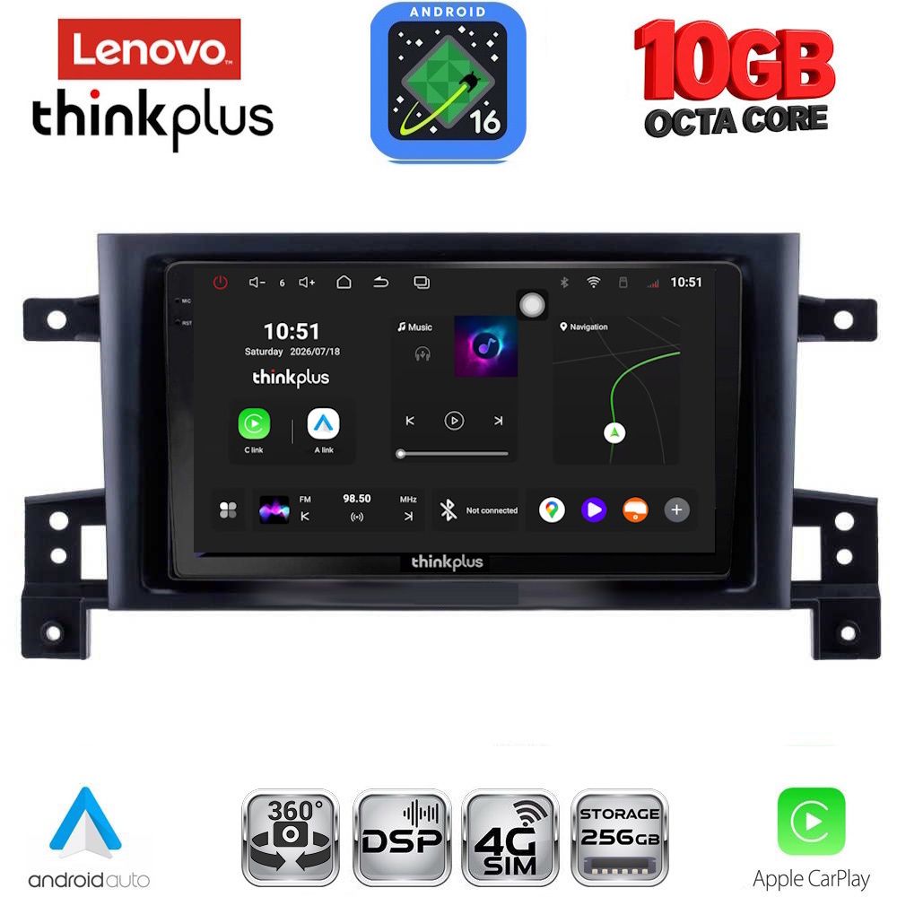 LENOVO LTM 11696_CPA (9inc) MULTIMEDIA TABLET for SUZUKI GRAND VITARA mod. 2005-2015