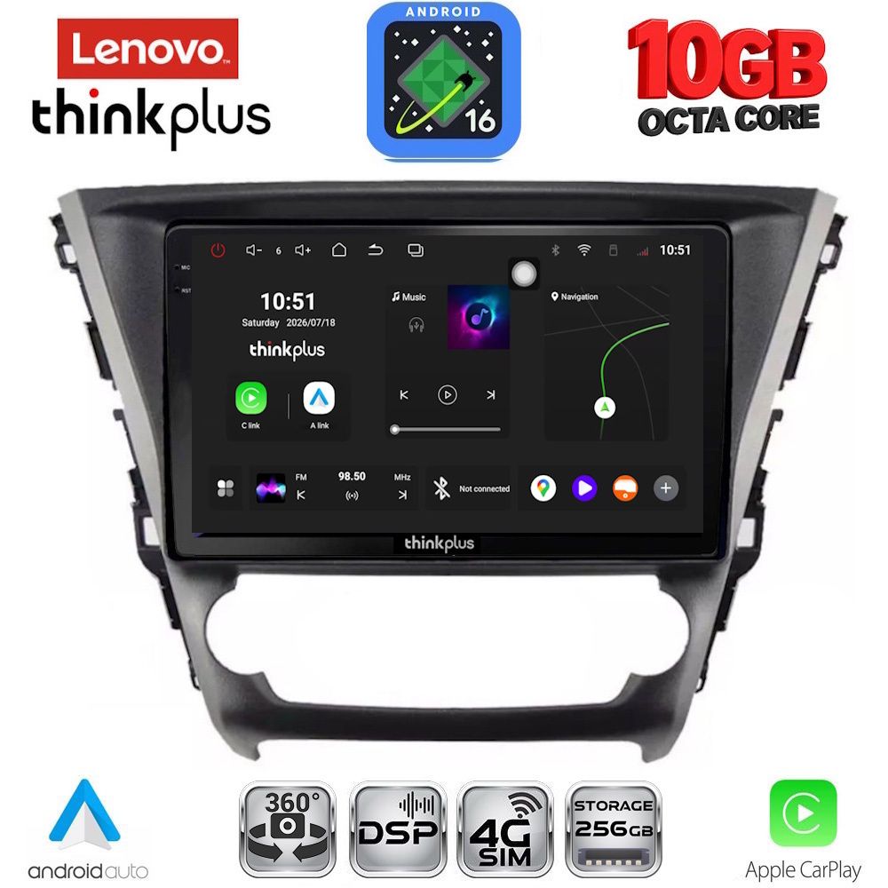 LENOVO LTM 11706_CPA (10inc) MULTIMEDIA TABLET for TOYOTA AVENSIS mod. 2016-2019