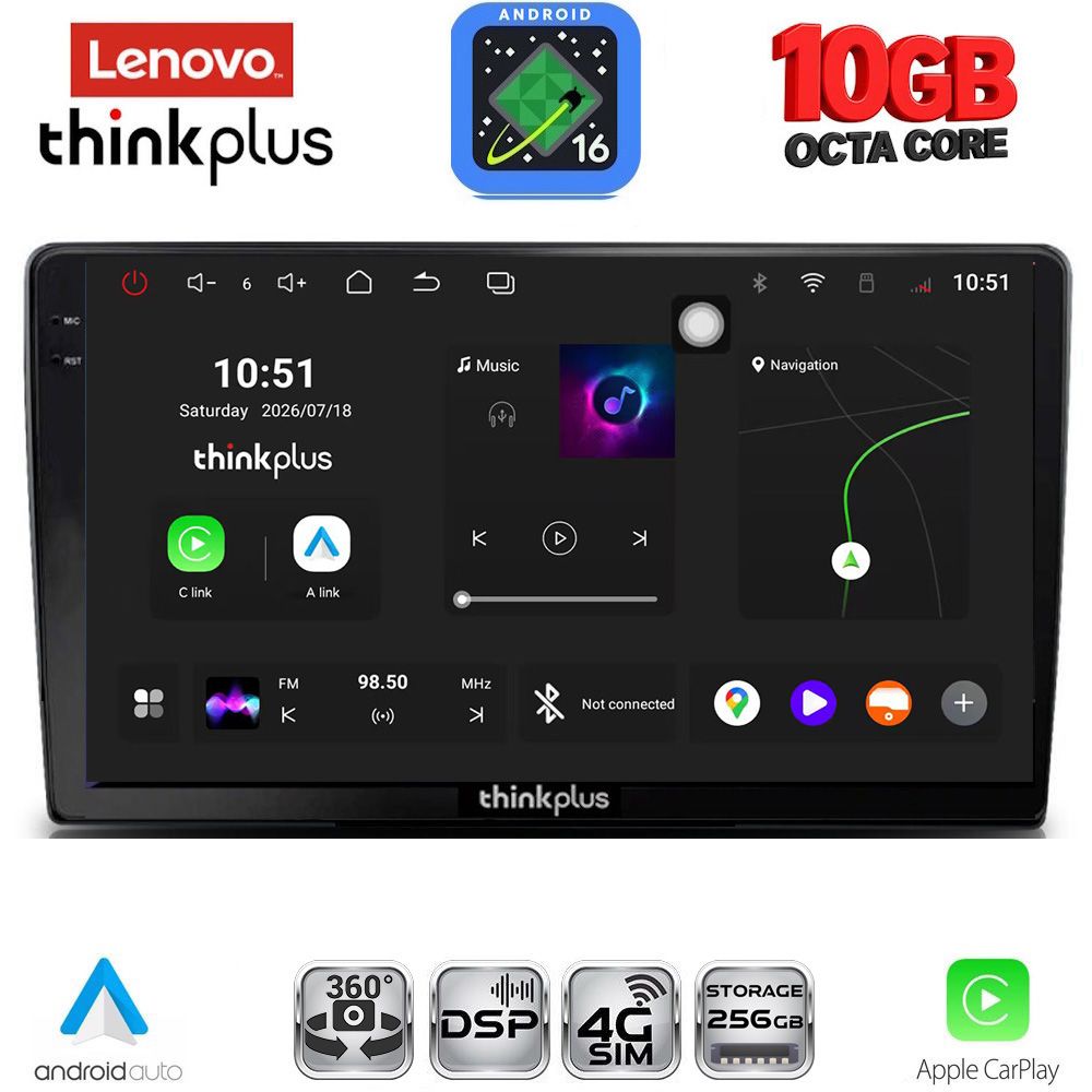 LENOVO LTM 11722_CPA (9inc) MULTIMEDIA TABLET for TOYOTA LANDCRUISER mod. 1998-2003