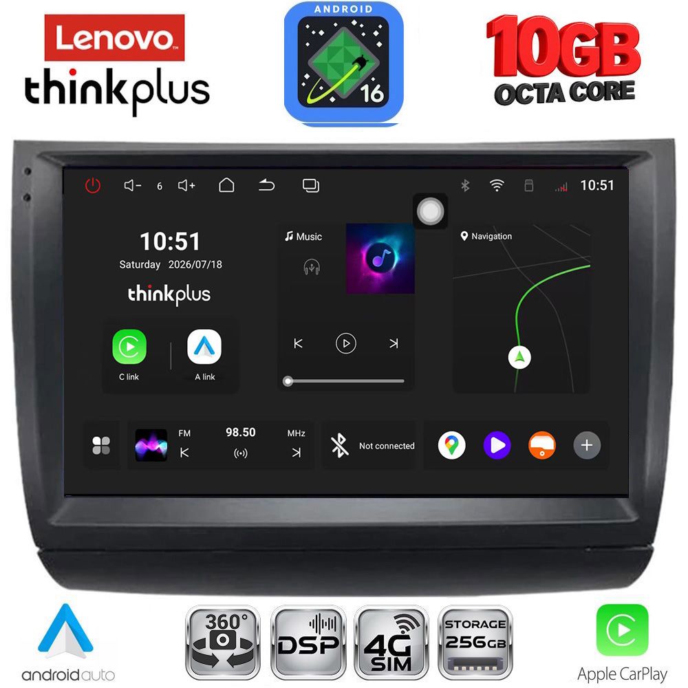 LENOVO LTM 11728_CPA (9inc) MULTIMEDIA TABLET for TOYOTA PRIUS mod. 2003-2009