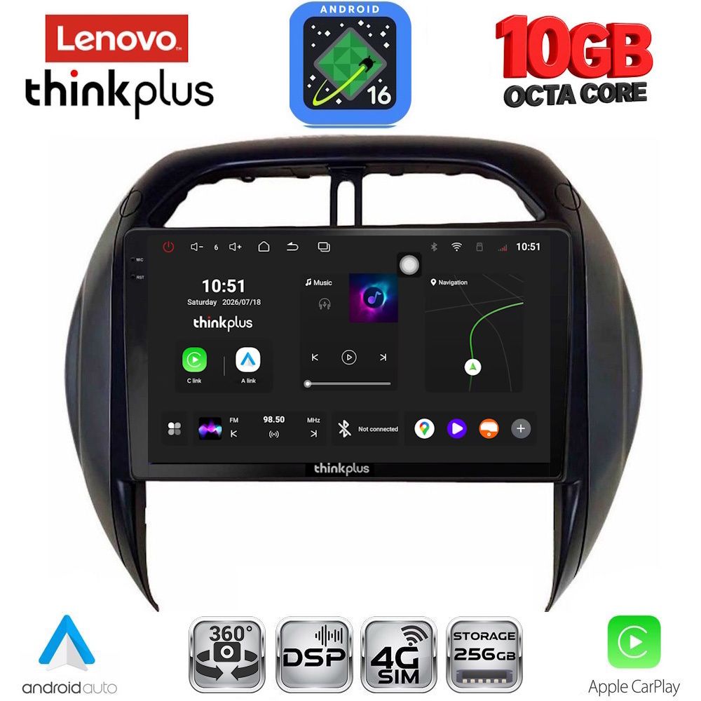 LENOVO LTM 11730CL_CPA (9inc) MULTIMEDIA TABLET for TOYOTA RAV 4 mod. 2000-2006 with CLIMA