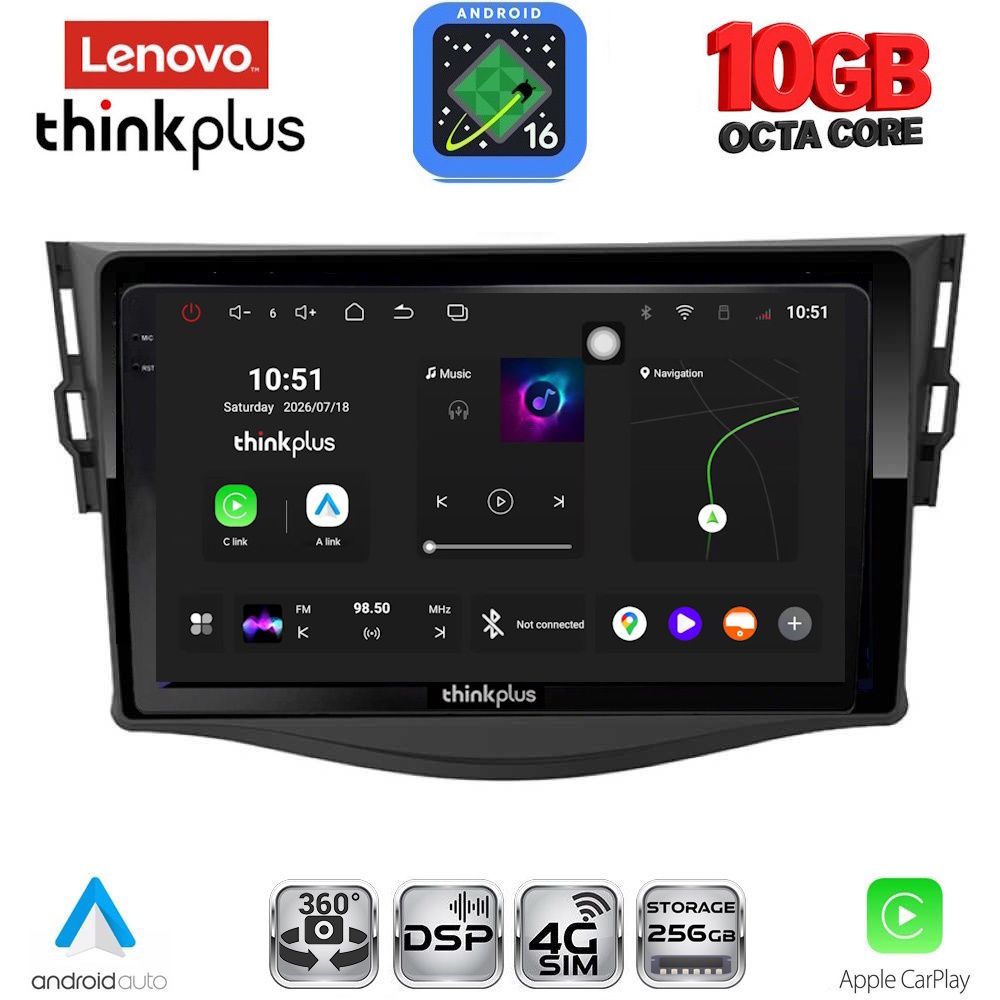 LENOVO LTM 11731_CPA (9inc) MULTIMEDIA TABLET for TOYOTA RAV 4 mod. 2006-2012