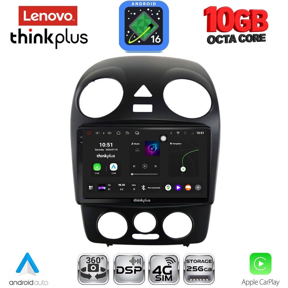 LENOVO LTM 11742_CPA (9inc) MULTIMEDIA TABLET for VW BEETLE mod. 2004-2011