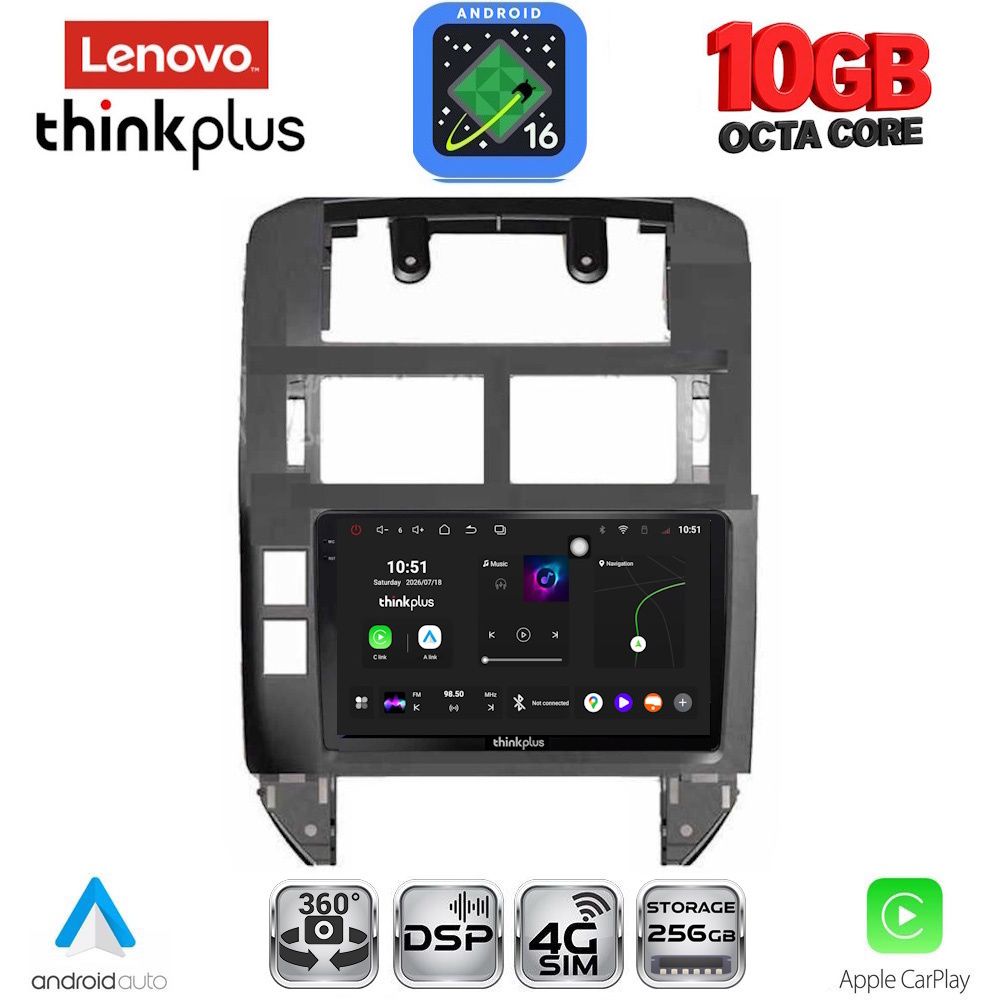 LENOVO LTM 11755_CPA (9inc) MULTIMEDIA TABLET for VW POLO mod. 2002-2009