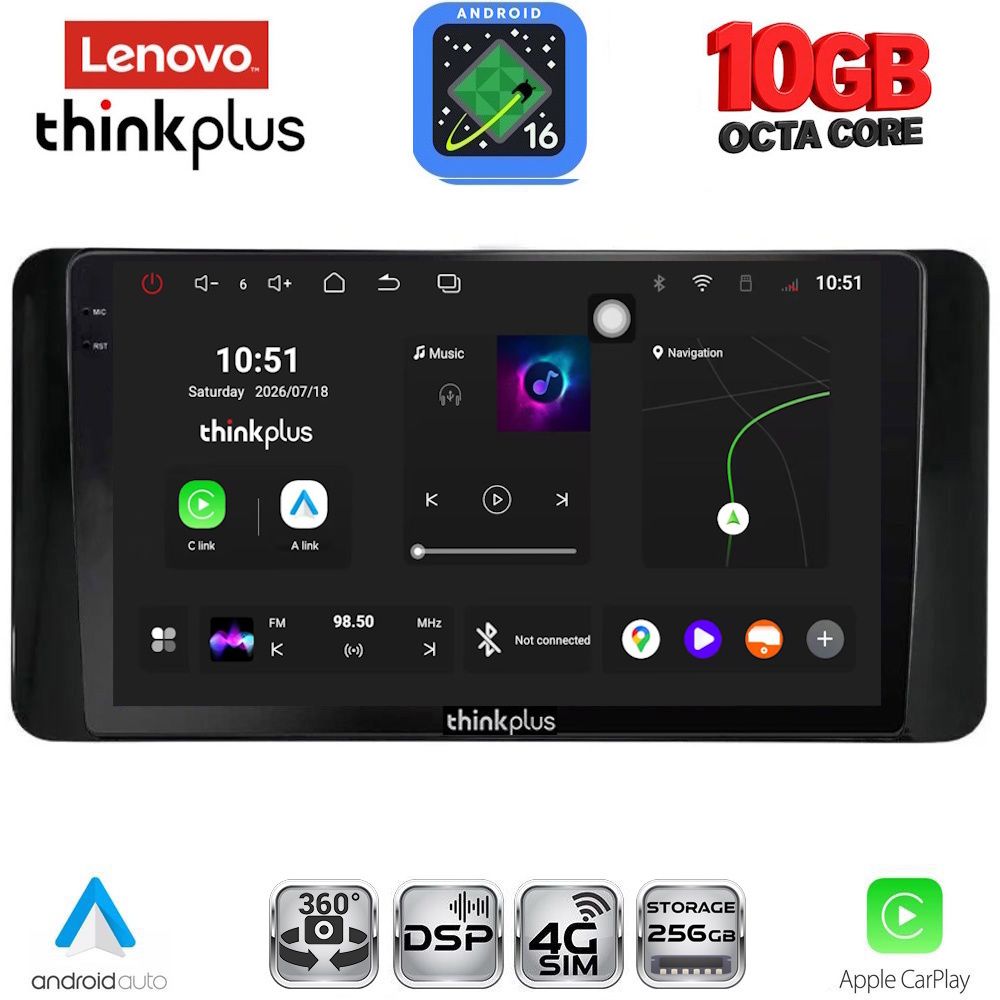 LENOVO LTM 11778_CPA (10inc) MULTIMEDIA TABLET for TOYOTA LAND CRUISER LC300 2023-2026