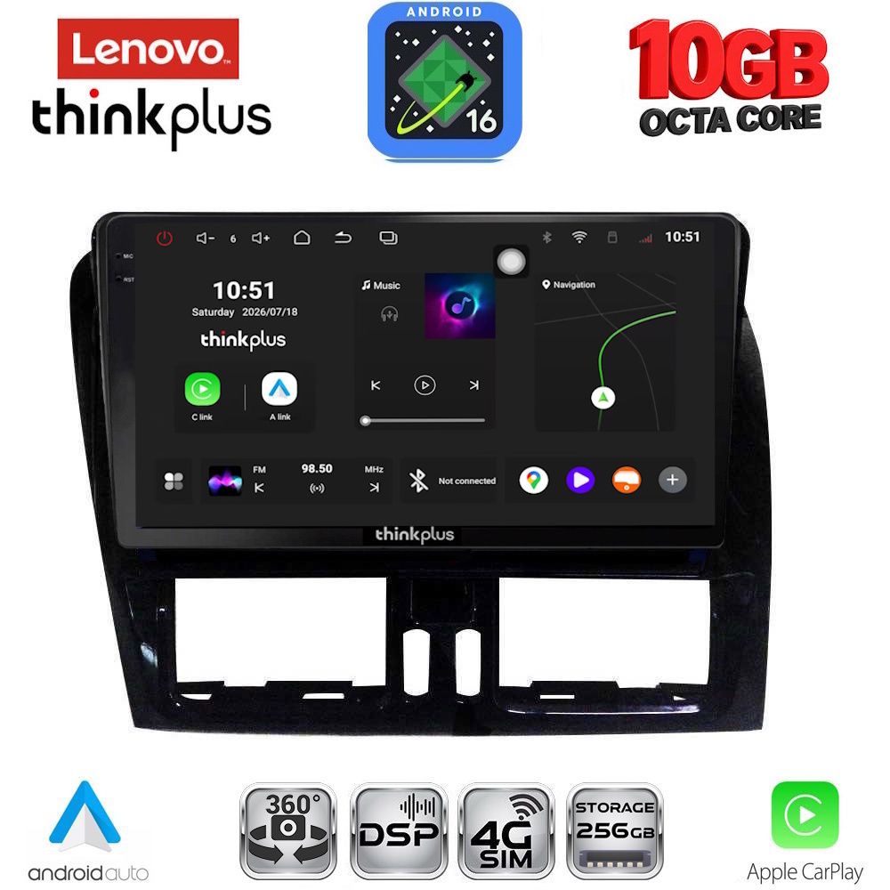 LENOVO LTM 11787_CPA (9inc) MULTIMEDIA TABLET for VOLVO XC60 mod. 2009-2017
