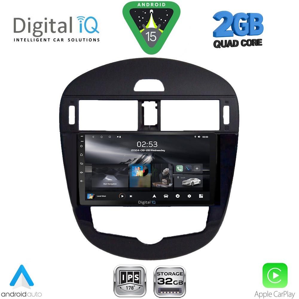 DIGITAL IQ RSD 1470CL_CPA (9inc) MULTIMEDIA TABLET for NISSAN PULSAR mod. 2014-2020 with CLIMA