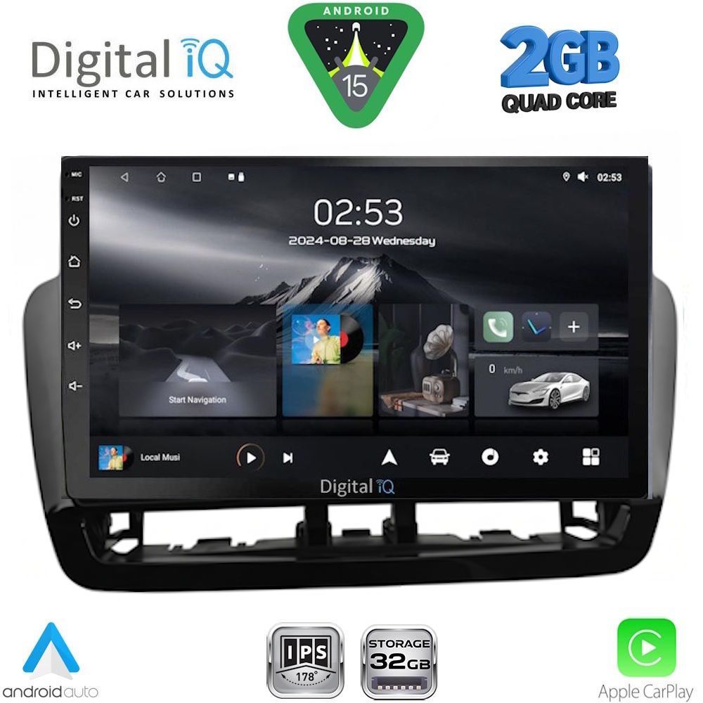 DIGITAL IQ RSD 1572BL_CPA (9inc) MULTIMEDIA TABLET for SEAT IBIZA mod. 2012-2015