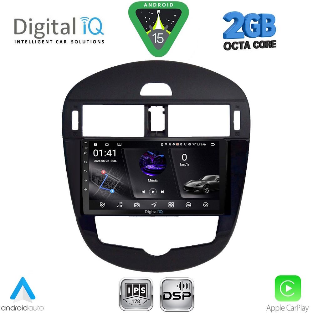 DIGITAL IQ RSF 4470CL_CPA (9inc) MULTIMEDIA TABLET for NISSAN PULSAR mod. 2014-2020 with CLIMA