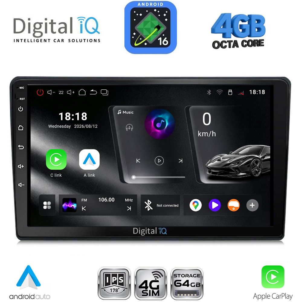 DIGITAL IQ RTG 6004_CPA (9inc) MULTIMEDIA TABLET for AUDI A4 mod. 2002-2008