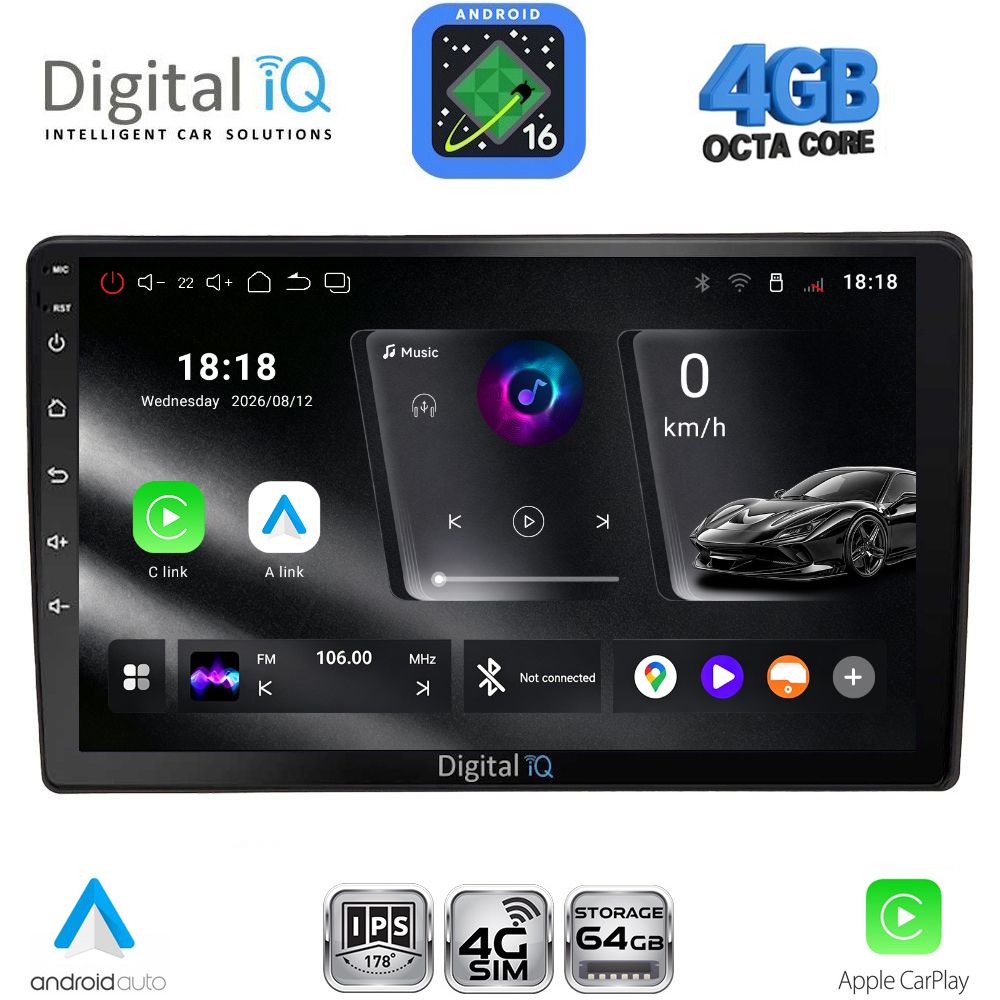 DIGITAL IQ RTG 6005_CPA (10inc) MULTIMEDIA TABLET for AUDI A4 mod. 2008-2015