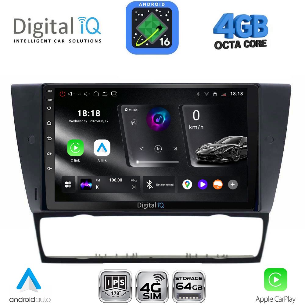DIGITAL IQ RTG 6043_CPA (9inc) MULTIMEDIA TABLET for BMW E90-E91-E92-E93