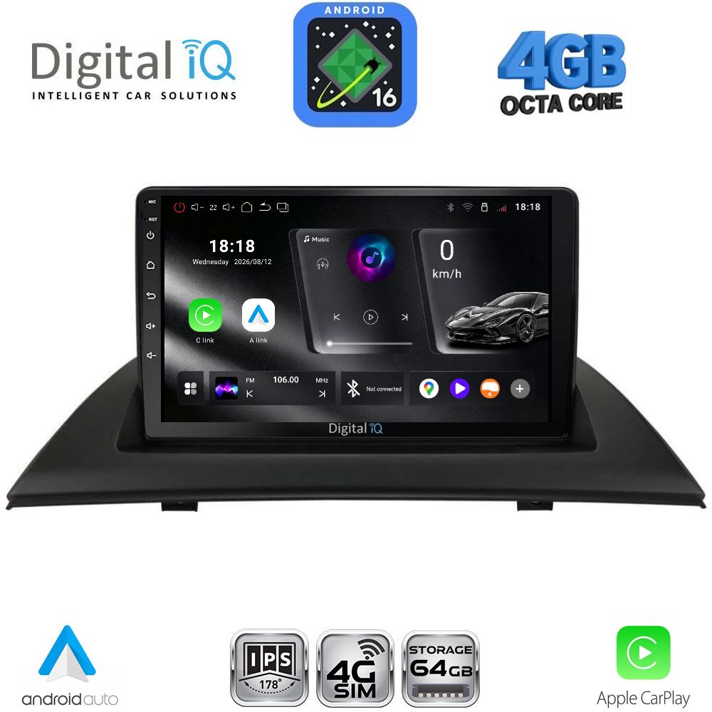 DIGITAL IQ RTG 6058_CPA (9inc) MULTIMEDIA TABLET for BMW X3 (E83) mod. 2003-2010