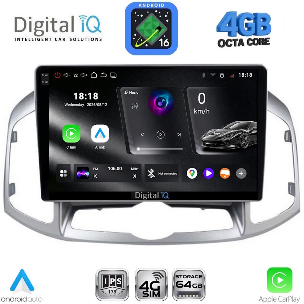 DIGITAL IQ RTG 6071_CPA (10inc) MULTIMEDIA for CHEVROLET CAPTIVA mod. 2012-2018