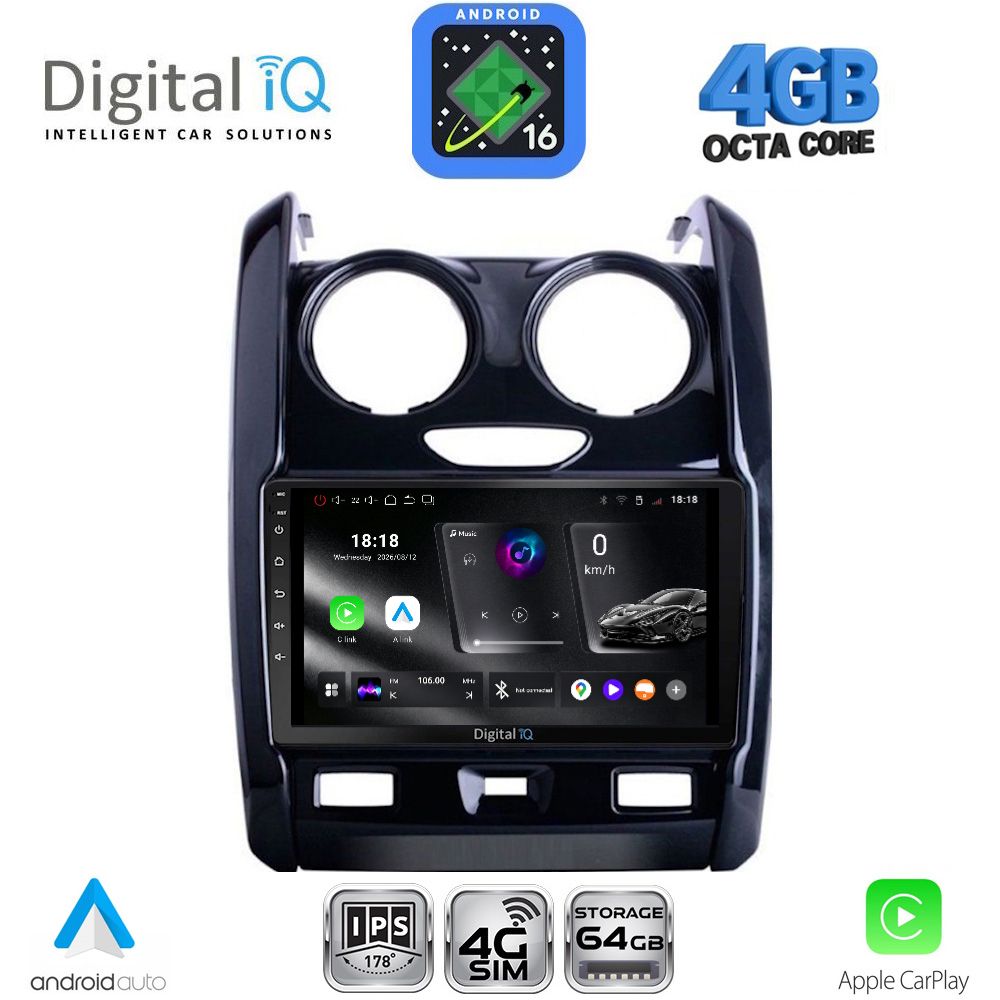 DIGITAL IQ RTG 6103_CPA (9inc) MULTIMEDIA TABLET for DACIA DUSTER mod. 2012-2019