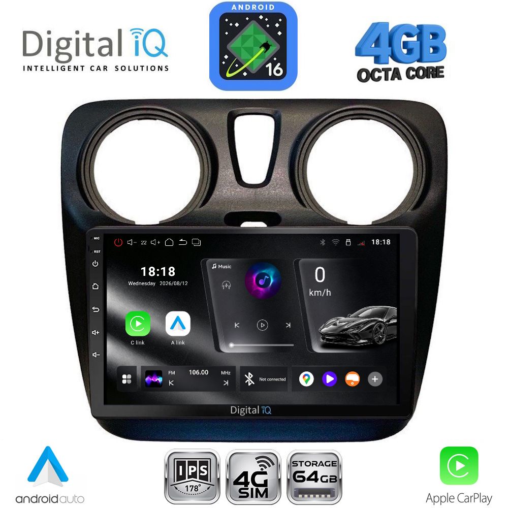 DIGITAL IQ RTG 6112_CPA (9inc) MULTIMEDIA TABLET for DACIA DOKKER 2012-2022