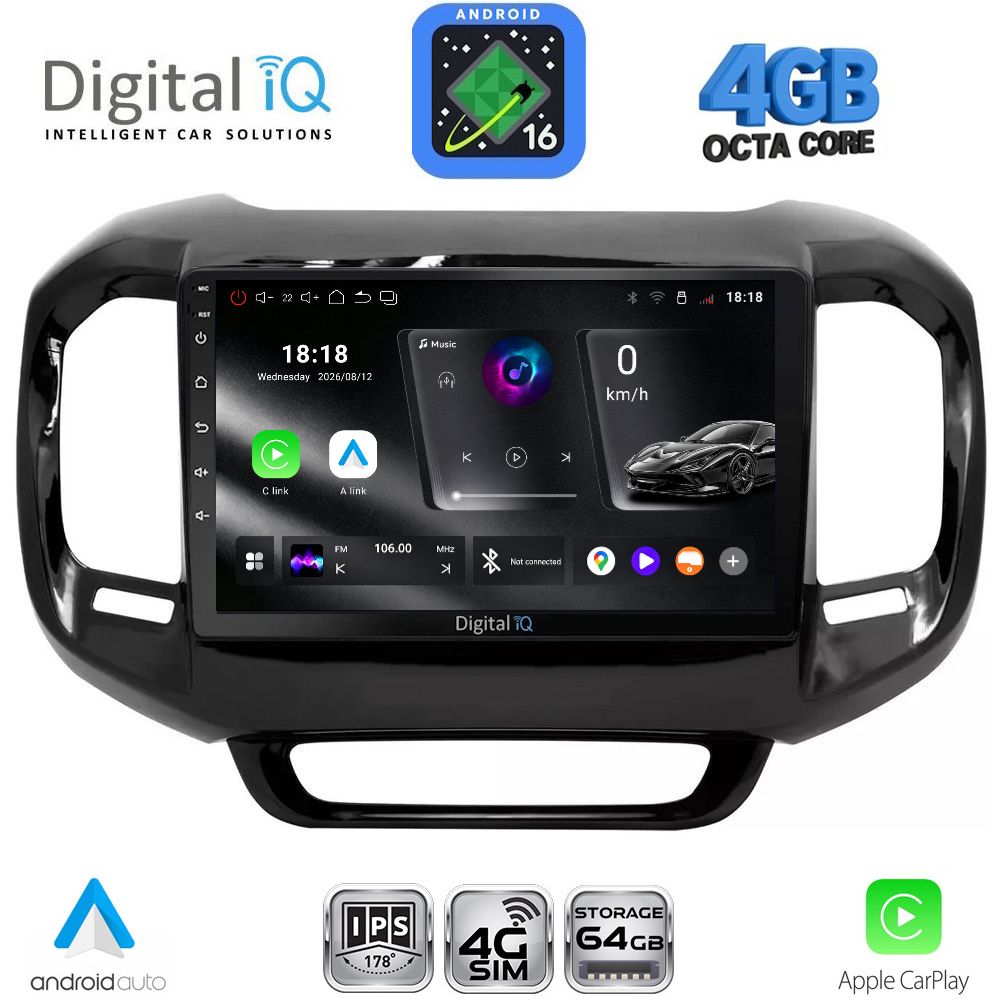 DIGITAL IQ RTG 6127_CPA (9inc) MULTIMEDIA TABLET for FIAT TORO mod. 2017-2026