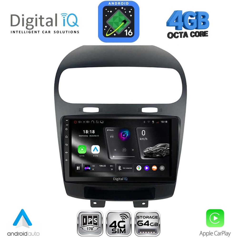 DIGITAL IQ RTG 6144_CPA (9inc) MULTIMEDIA TABLET for FIAT FREEMONT mod. 2008-2020