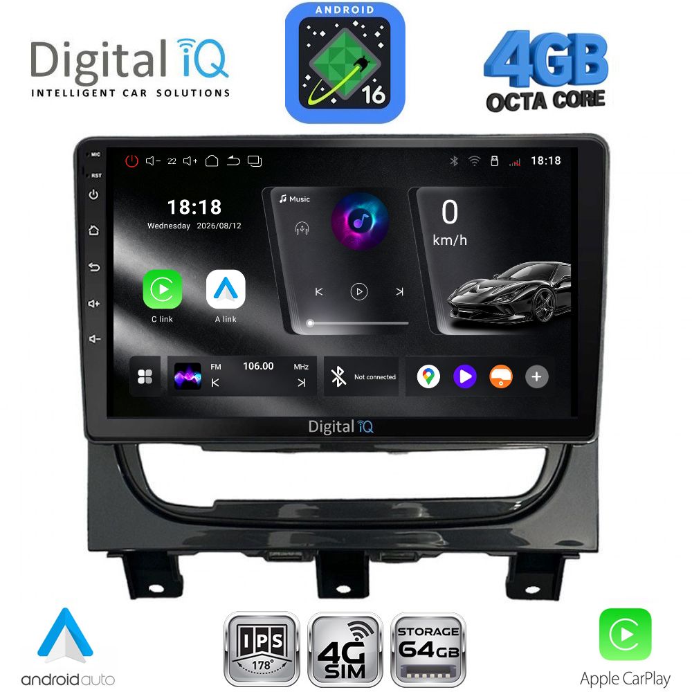 DIGITAL IQ RTG 6146_CPA (9inc) MULTIMEDIA TABLET for FIAT STRADA mod. 2012-2020