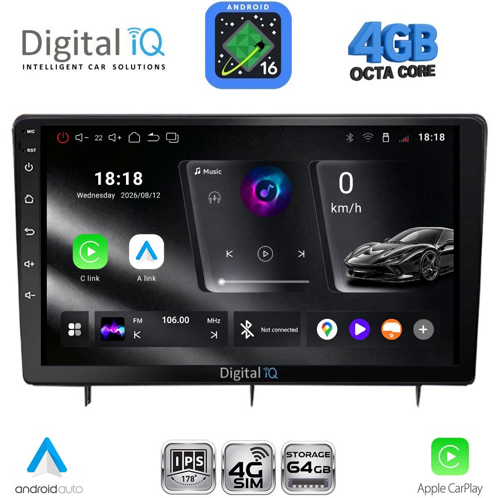 DIGITAL IQ RTG 6192_CPA (10inc) MULTIMEDIA TABLET for HONDA CIVIC mod. 2022-2026