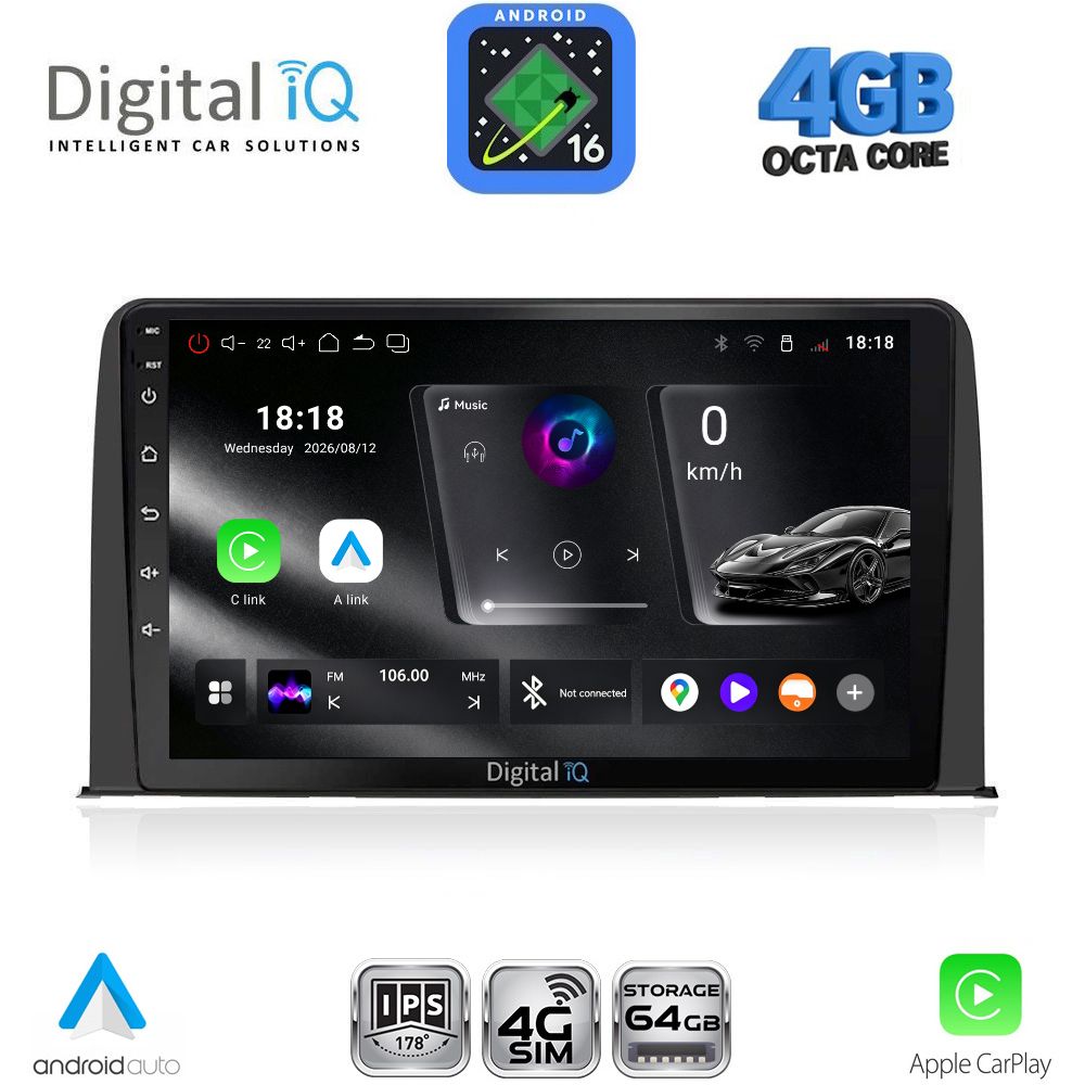 DIGITAL IQ RTG 6199_CPA (10inc) MULTIMEDIA TABLET for HONDA CRV mod. 2017-2023