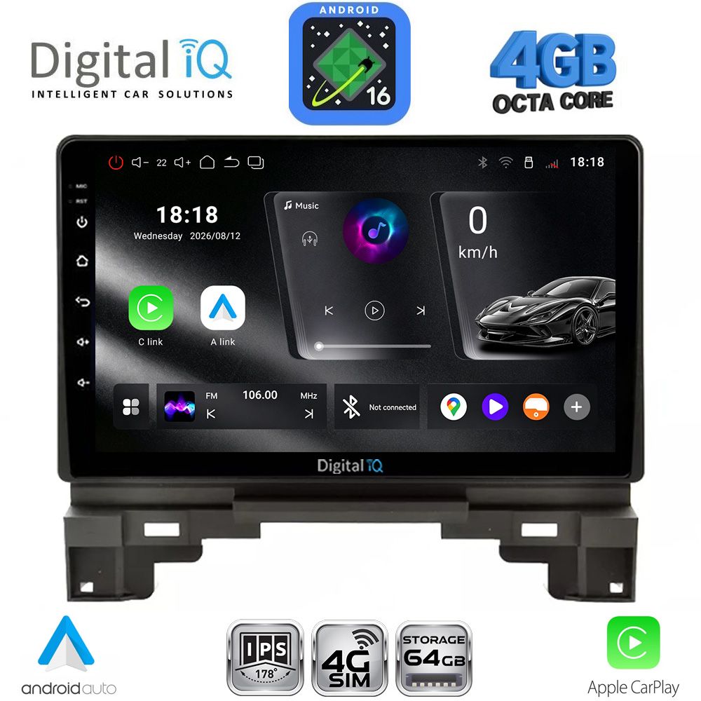 DIGITAL IQ RTG 6202B_CPA (10inc) MULTIMEDIA TABLET for HONDA HRV mod. 202B1-202B6