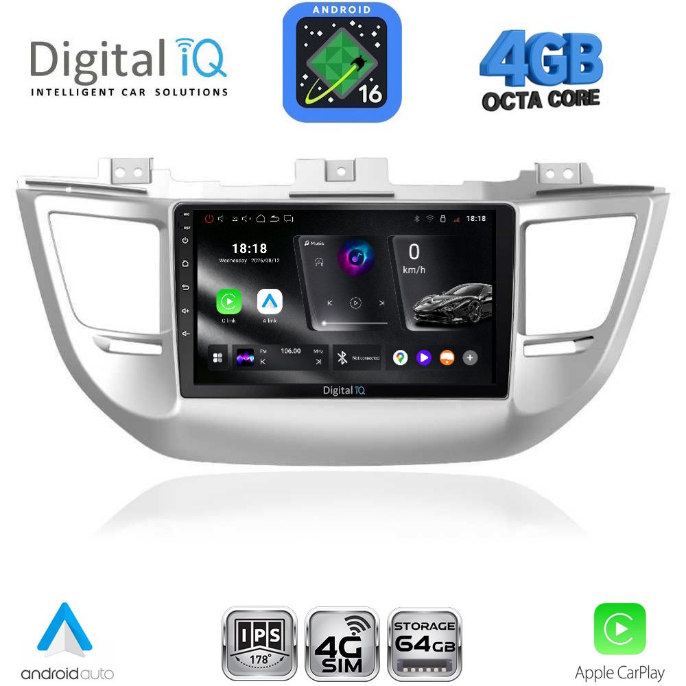 DIGITAL IQ RTG 6243_CPA (9inc) MULTIMEDIA TABLET for HYUNDAI TUCSON mod. 2015-2019